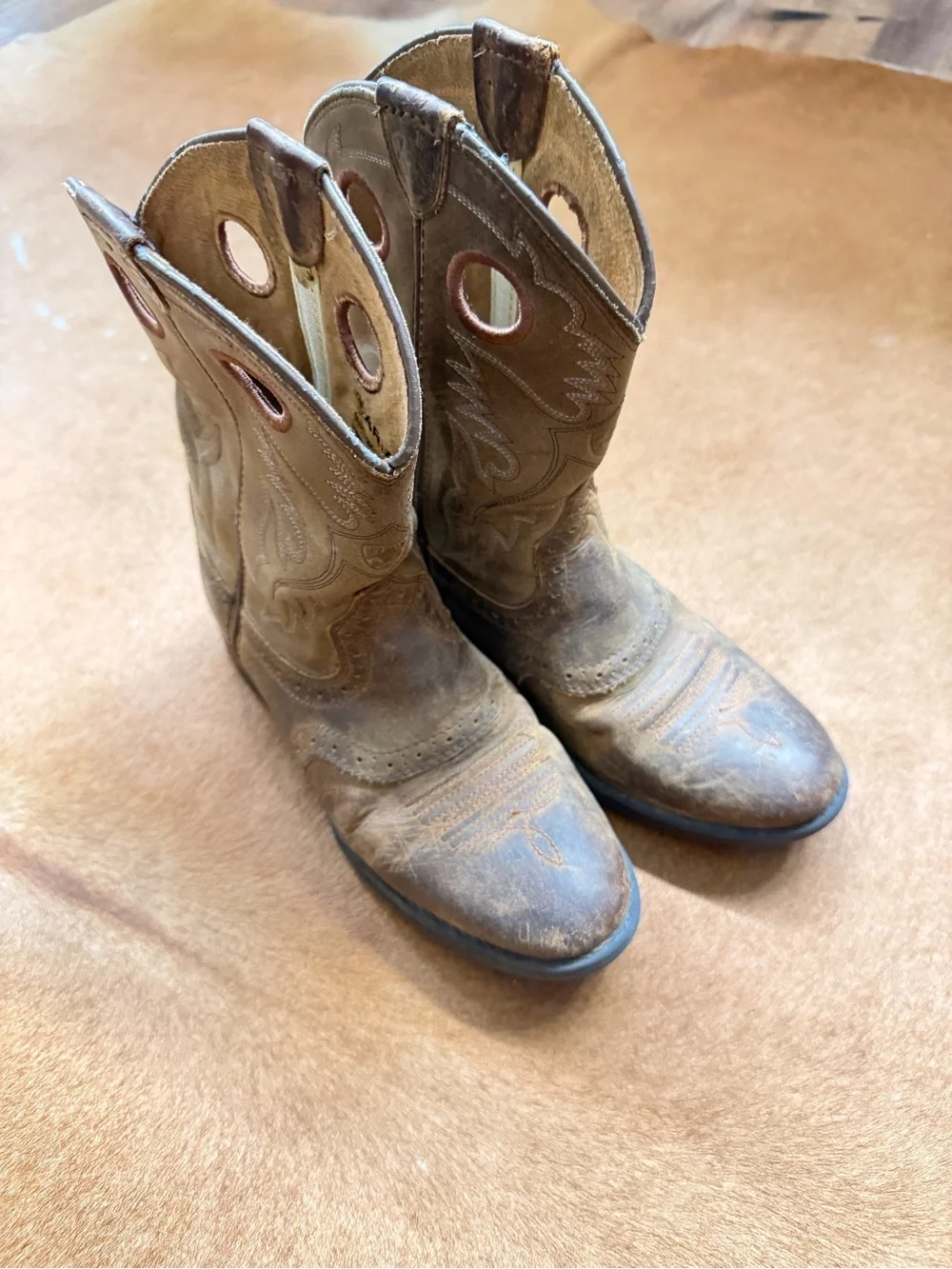 Ariat Kids Brown Pull-On Western Boots